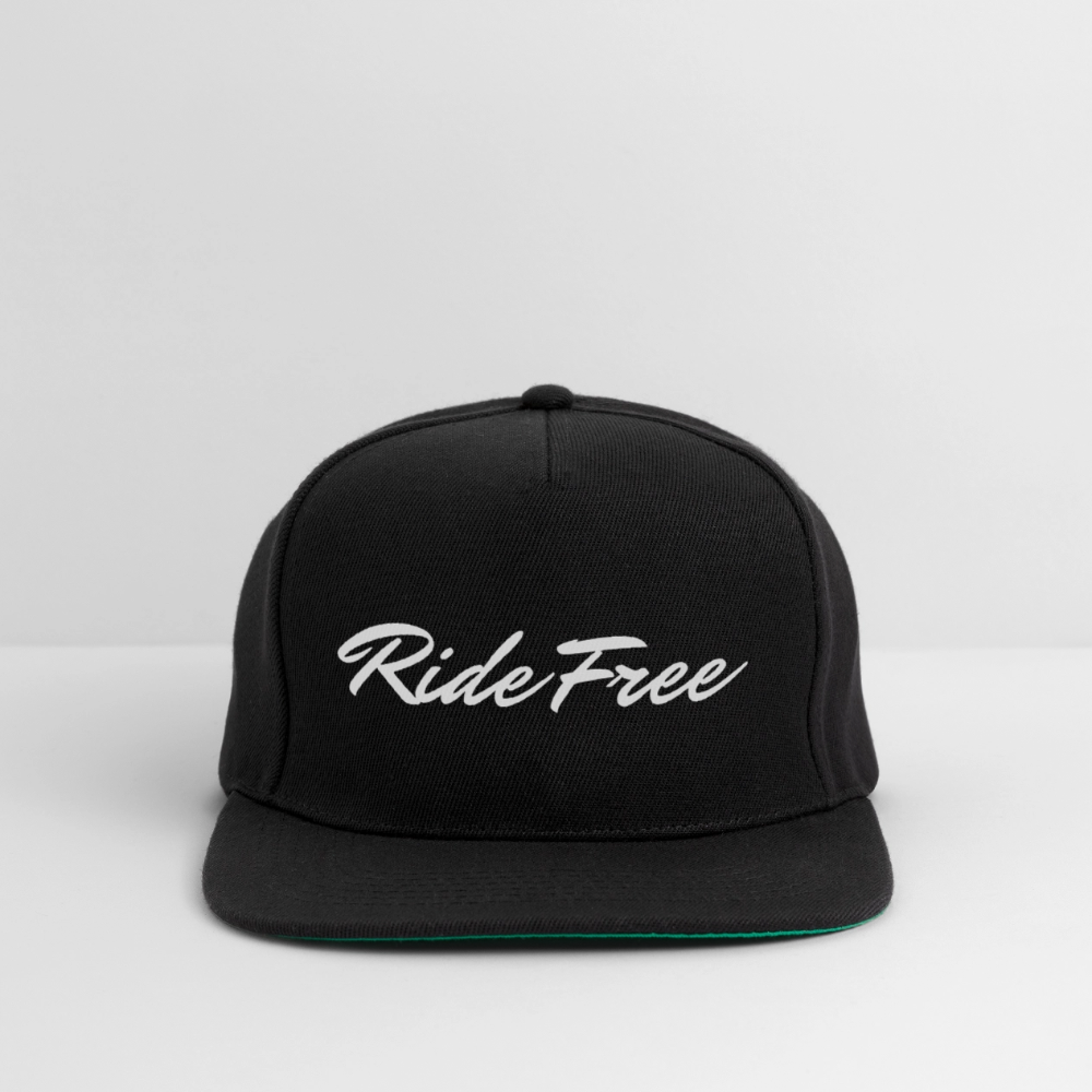 Snapback Cap Ride Free Black - Schwarz/Schwarz