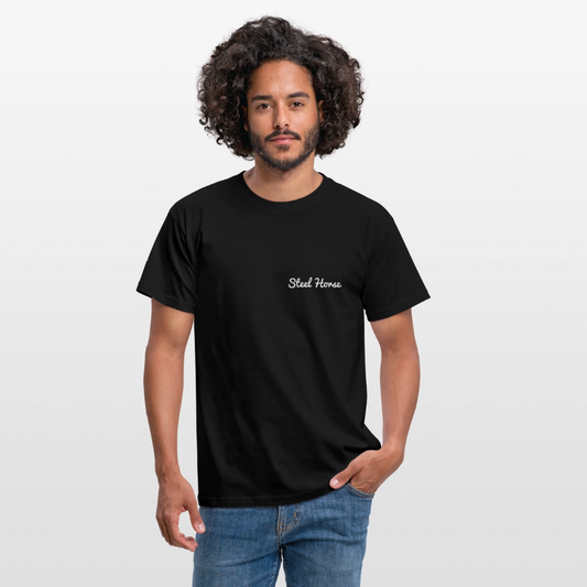 T-Shirt Steel Horse Black - Schwarz