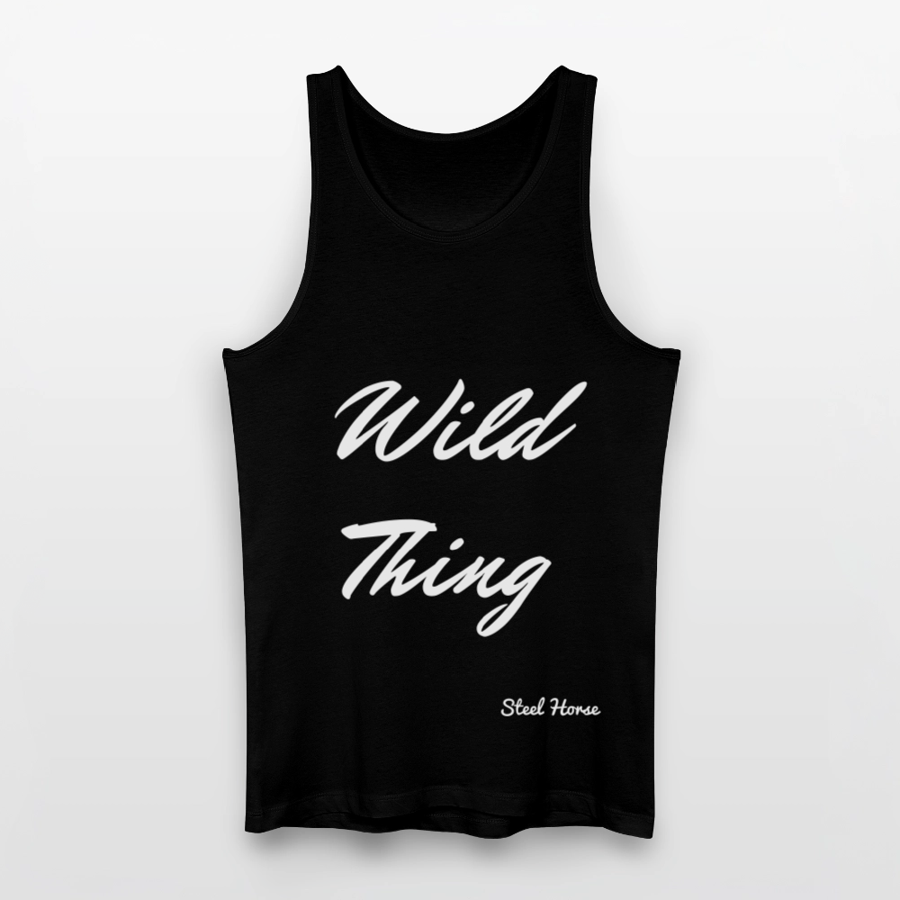 Männer Bio Tank Top - Wild Think Black - Schwarz