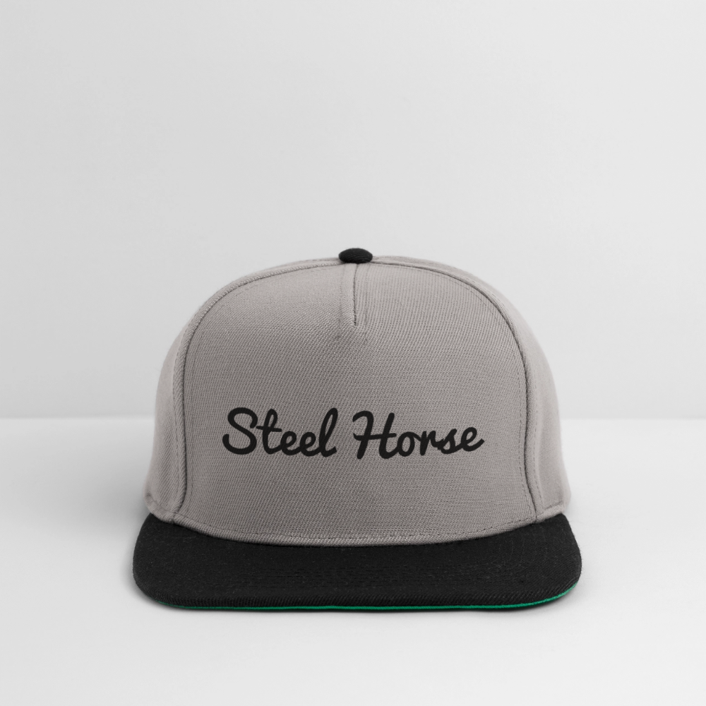 Snapback Cap Steel Horse Grey - Graphit/Schwarz