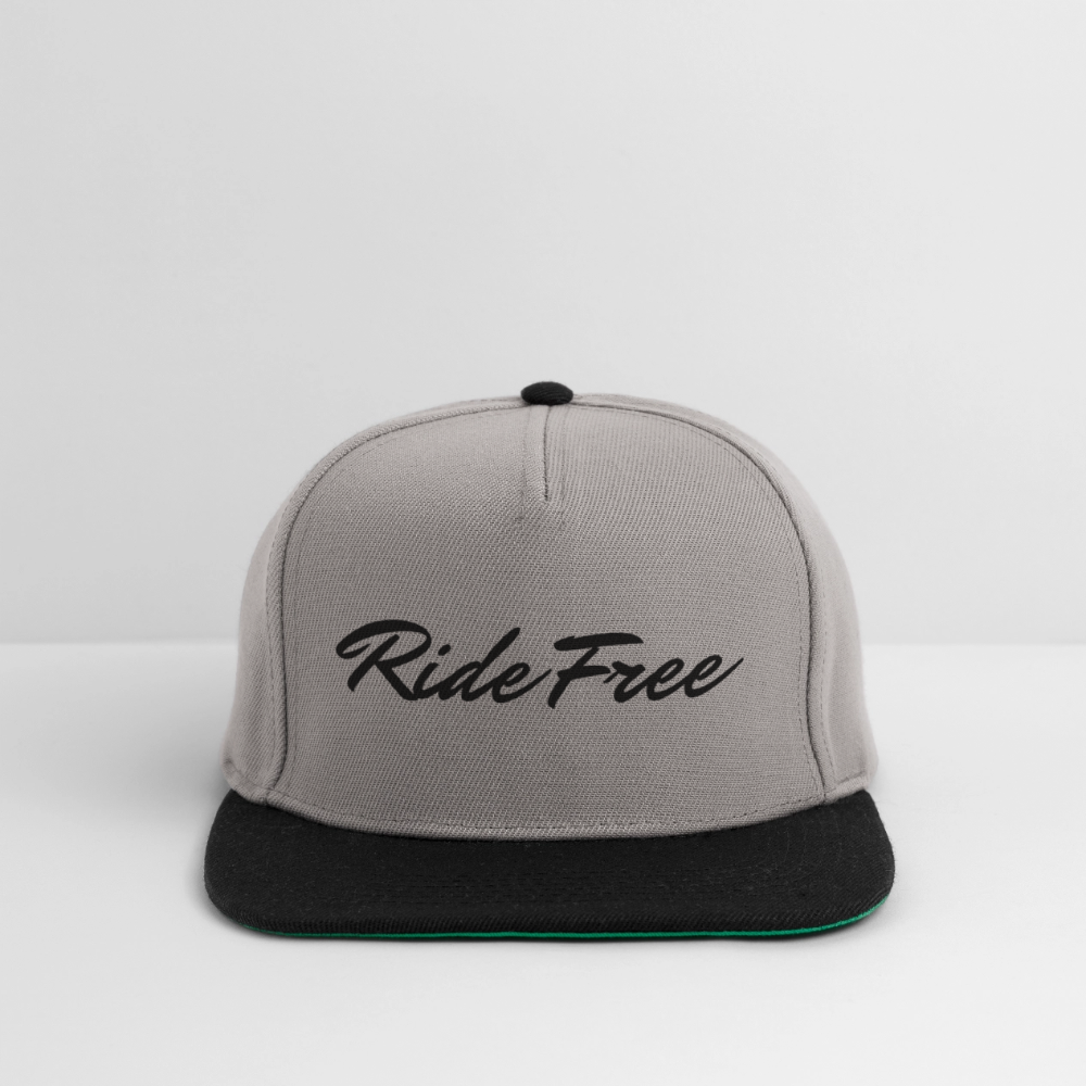 Snapback Cap Ride Free Grey - Graphit/Schwarz