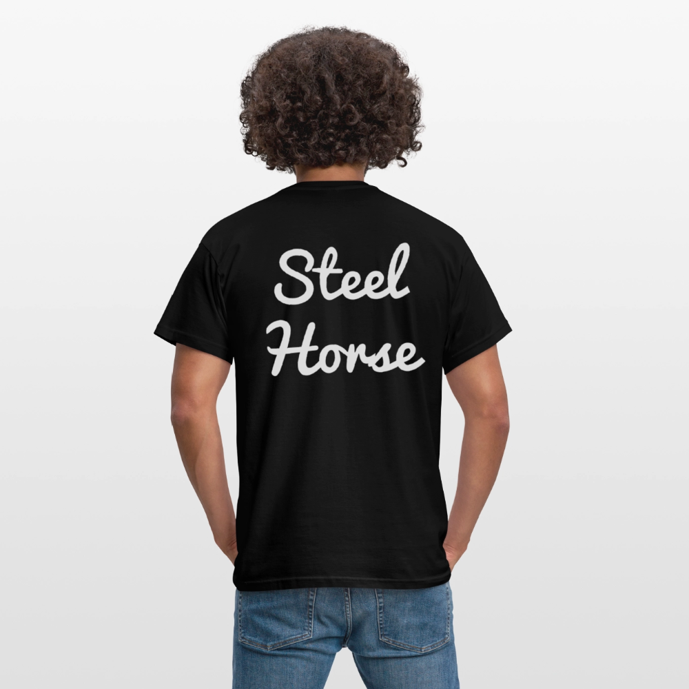 T-Shirt Steel Horse Black - Schwarz