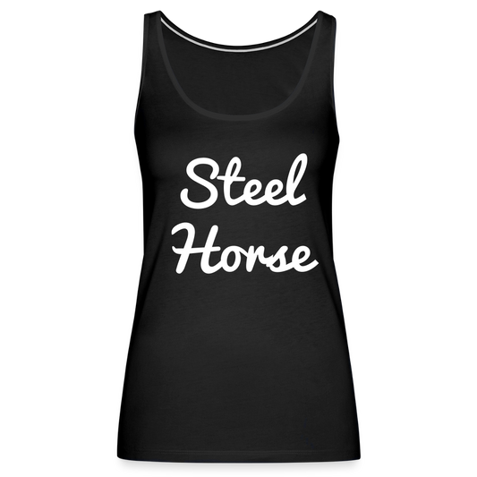 Premium Tank Top Steel Horse Black - Schwarz