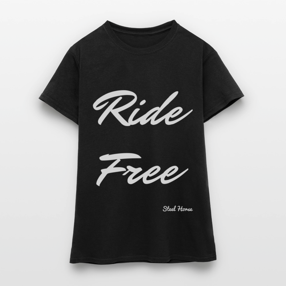 T-Shirt Ride Free Black - Schwarz