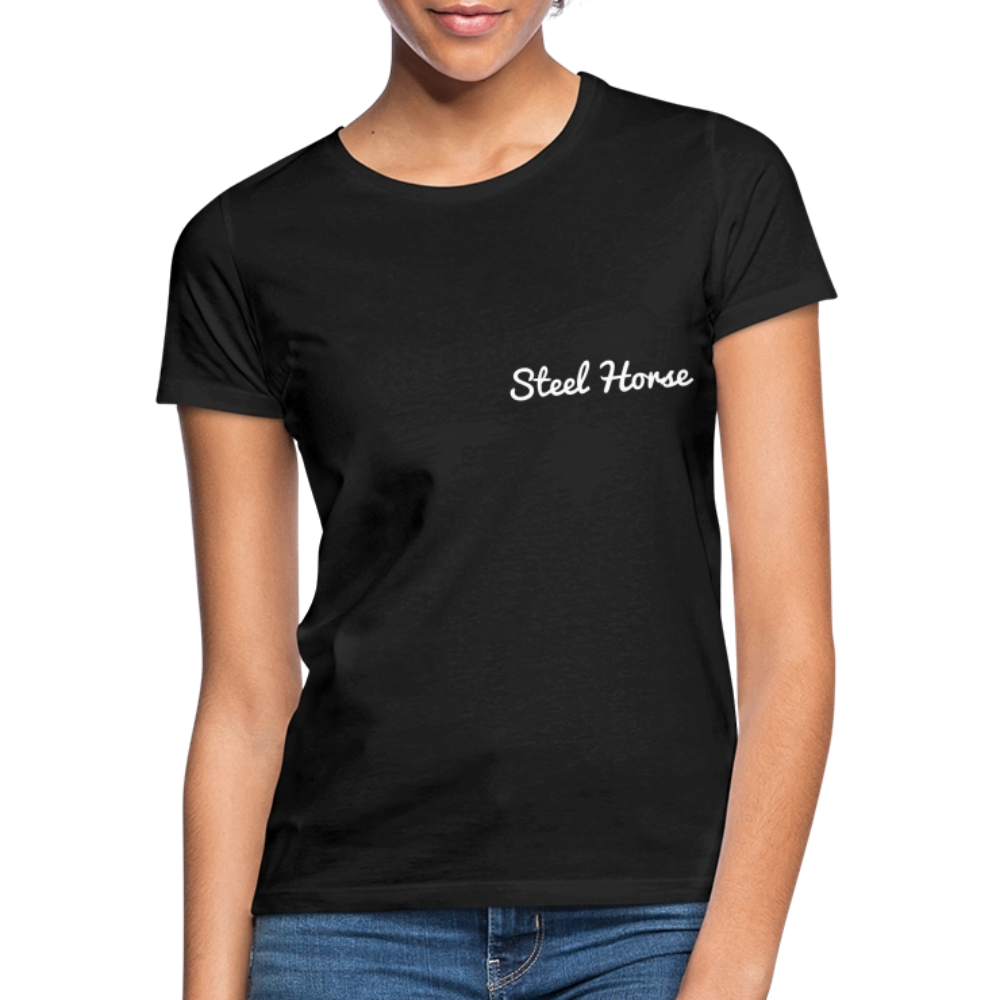 T-Shirt Steel Horse Logo Black - Schwarz