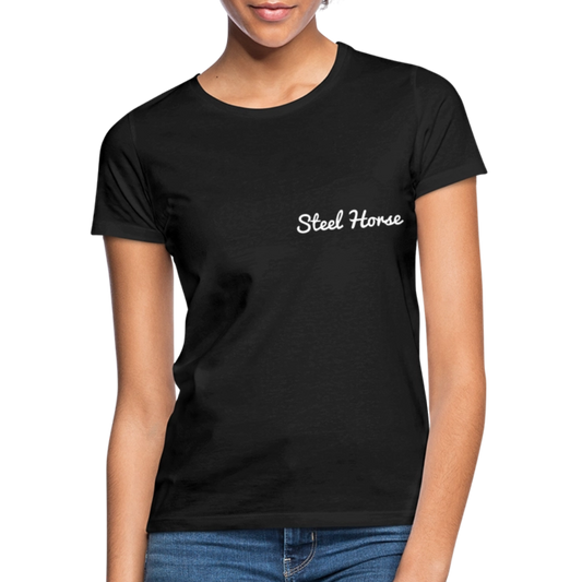 T-Shirt Steel Horse Logo Black - Schwarz