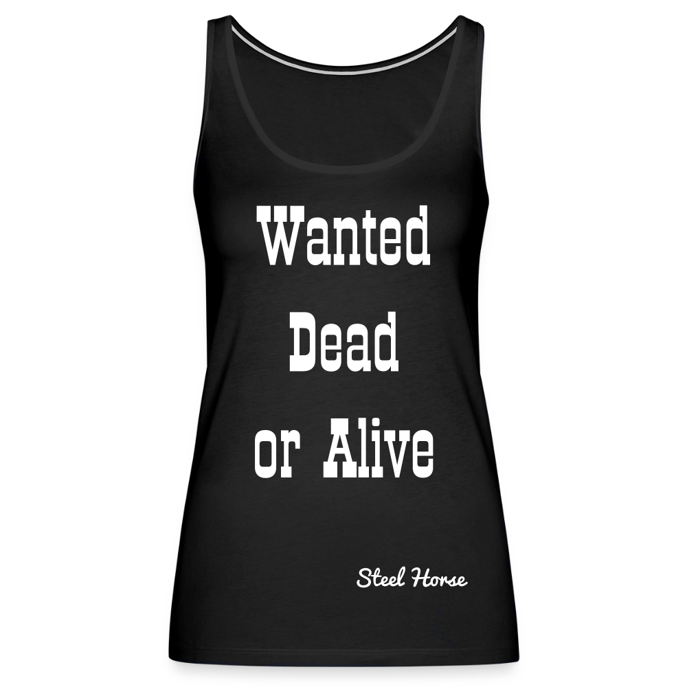 Premium Tank Top Wanted Black - Schwarz