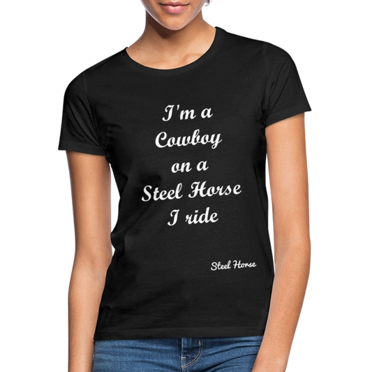 T-Shirt I'm a Cowboy Black "Limited Edition" - Schwarz