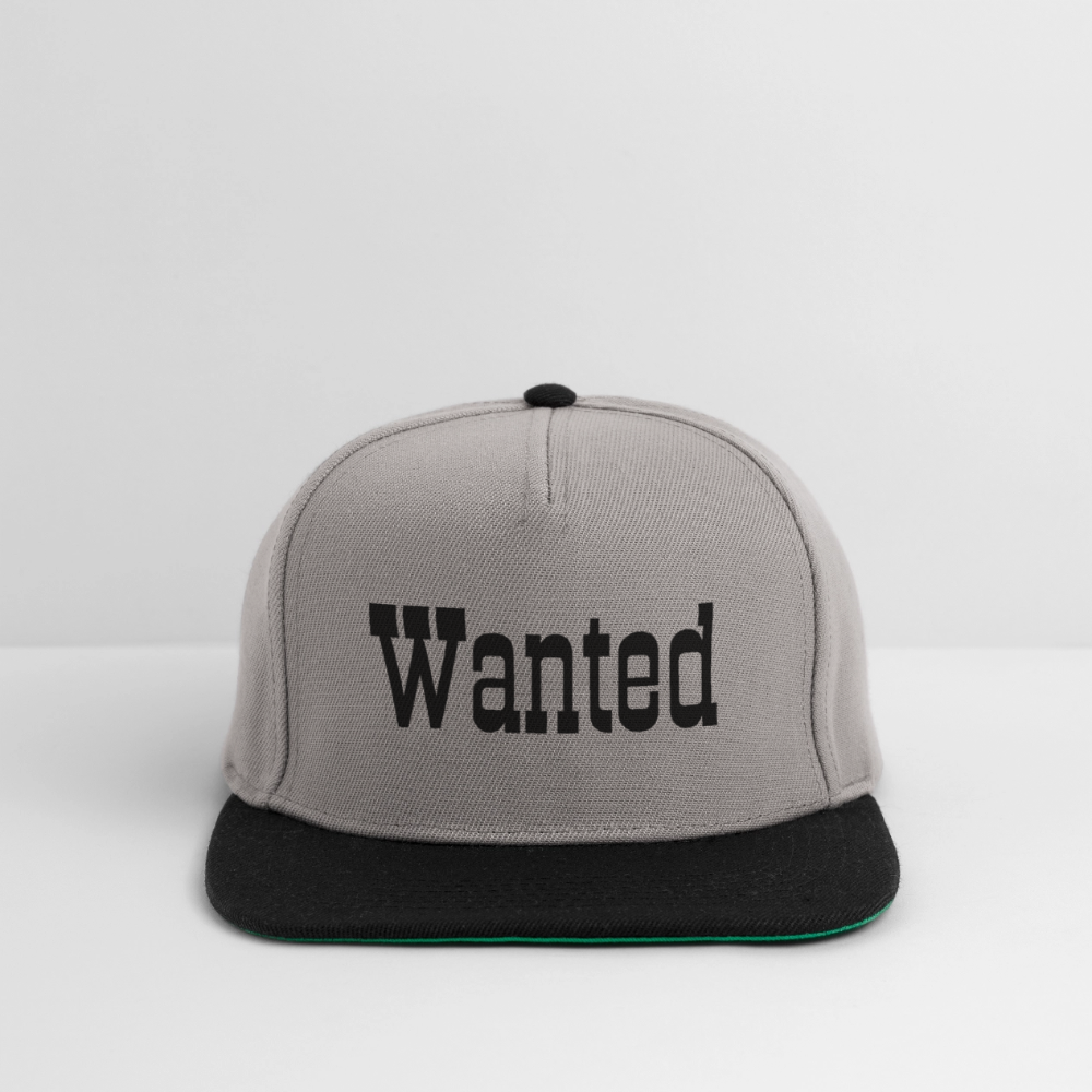 Snapback Cap Wanted Black - Graphit/Schwarz