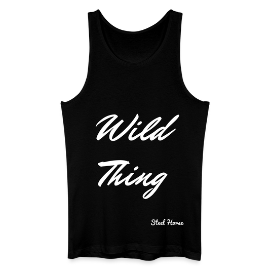 Männer Bio Tank Top - Wild Think Black - Schwarz