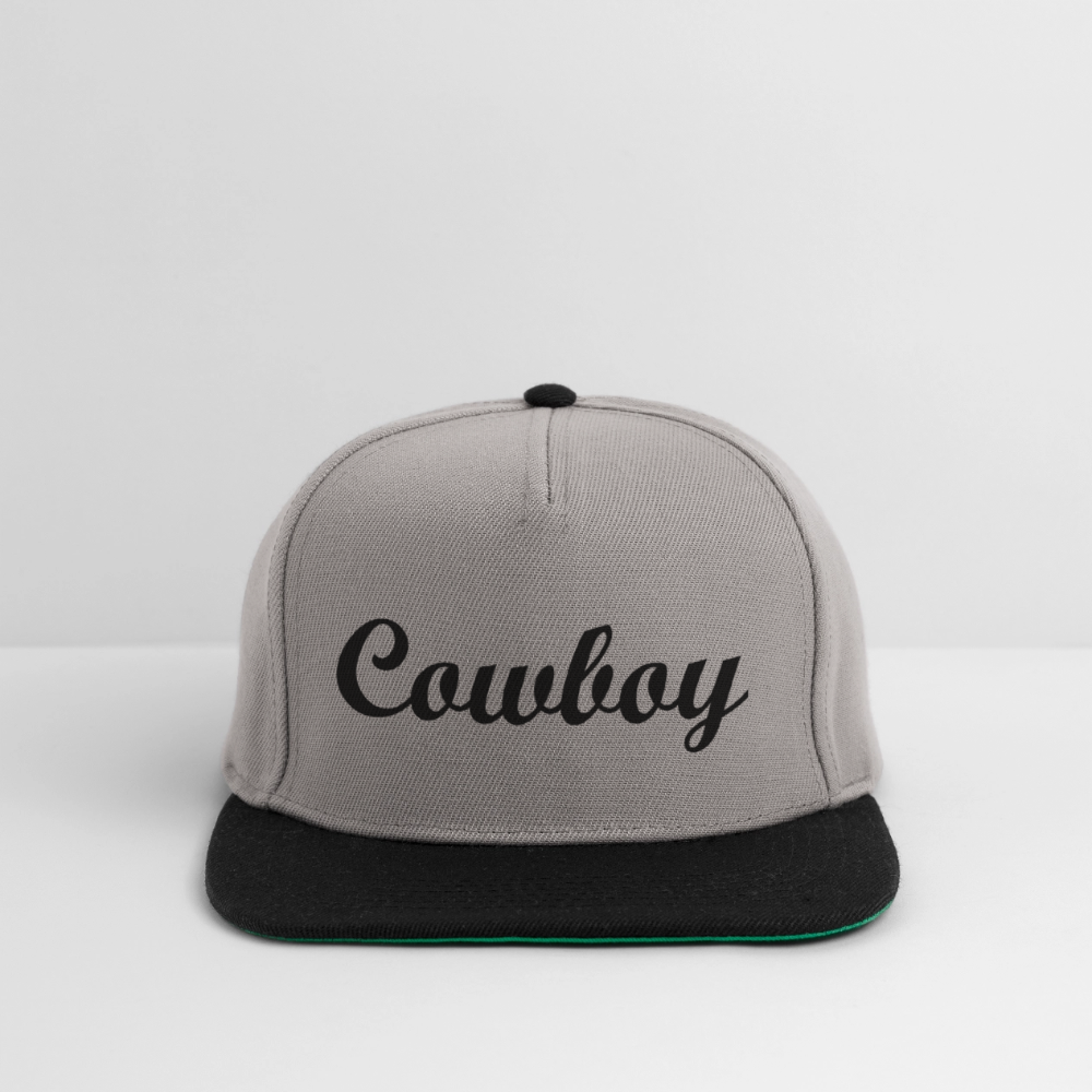 Snapback Cap - Graphit/Schwarz