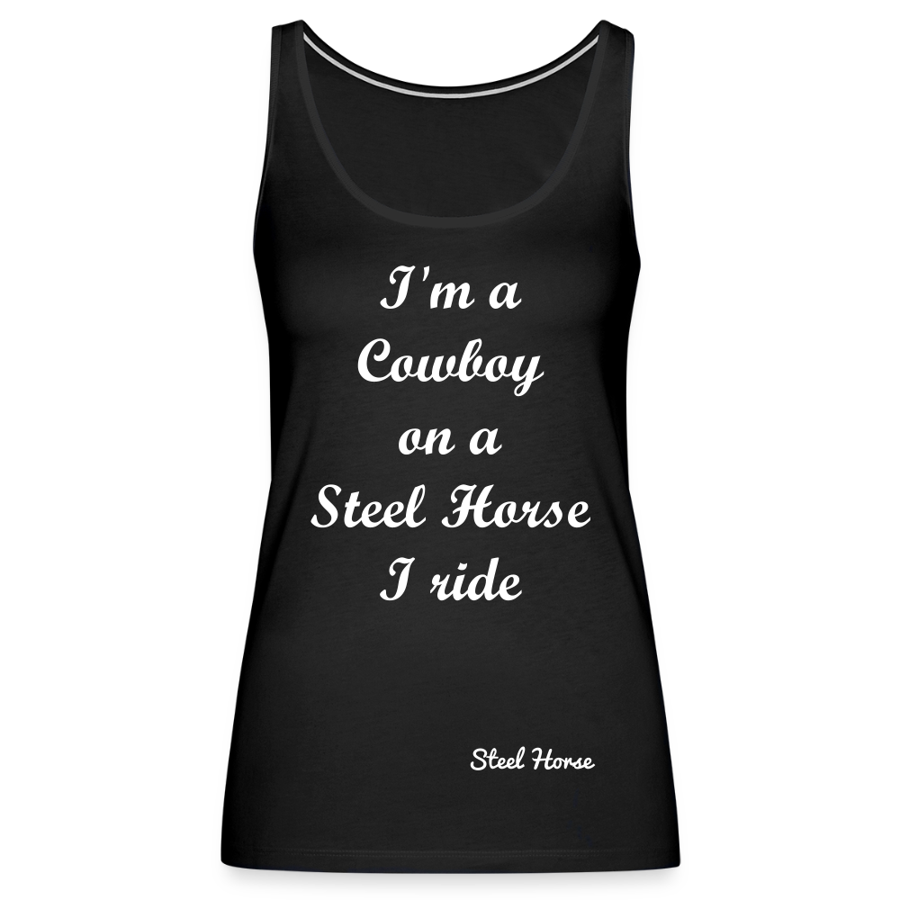 Tank Top I'm a Cowboy Black - Schwarz