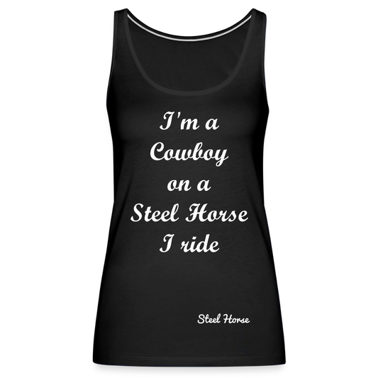 Tank Top I'm a Cowboy Black - Schwarz