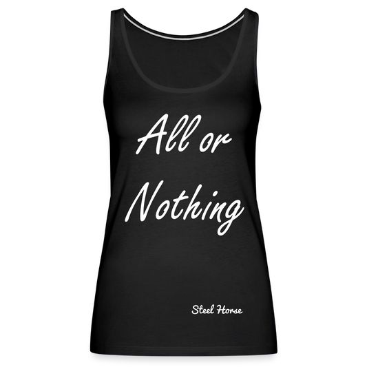 Tank Top All or Nothing Black - Schwarz