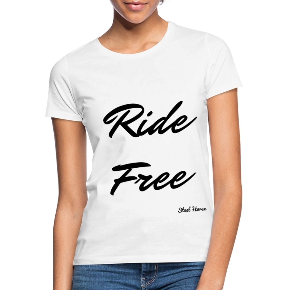 T-Shirt Ride Free White - Weiß