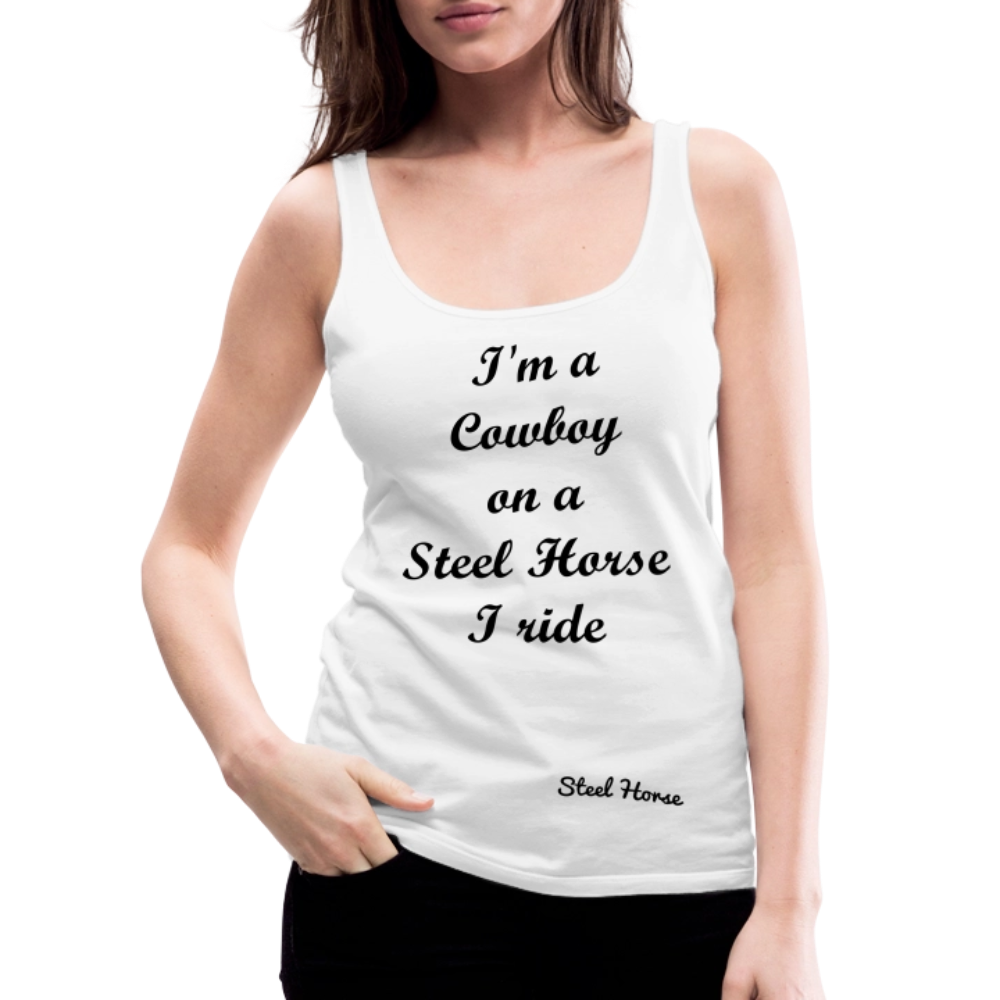 Tank Top I'm a Cowboy White - Weiß