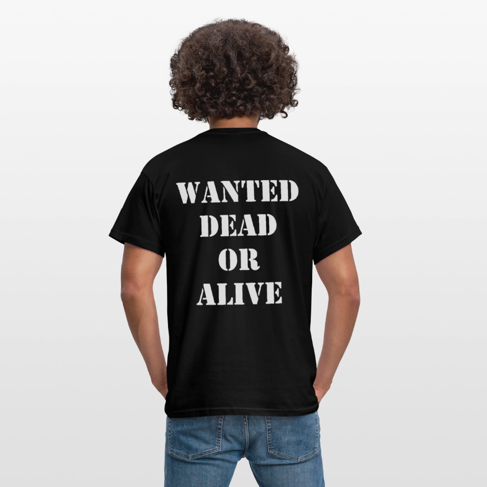 T-Shirt Wanted Black - Schwarz