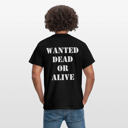 T-Shirt Wanted Black - Schwarz