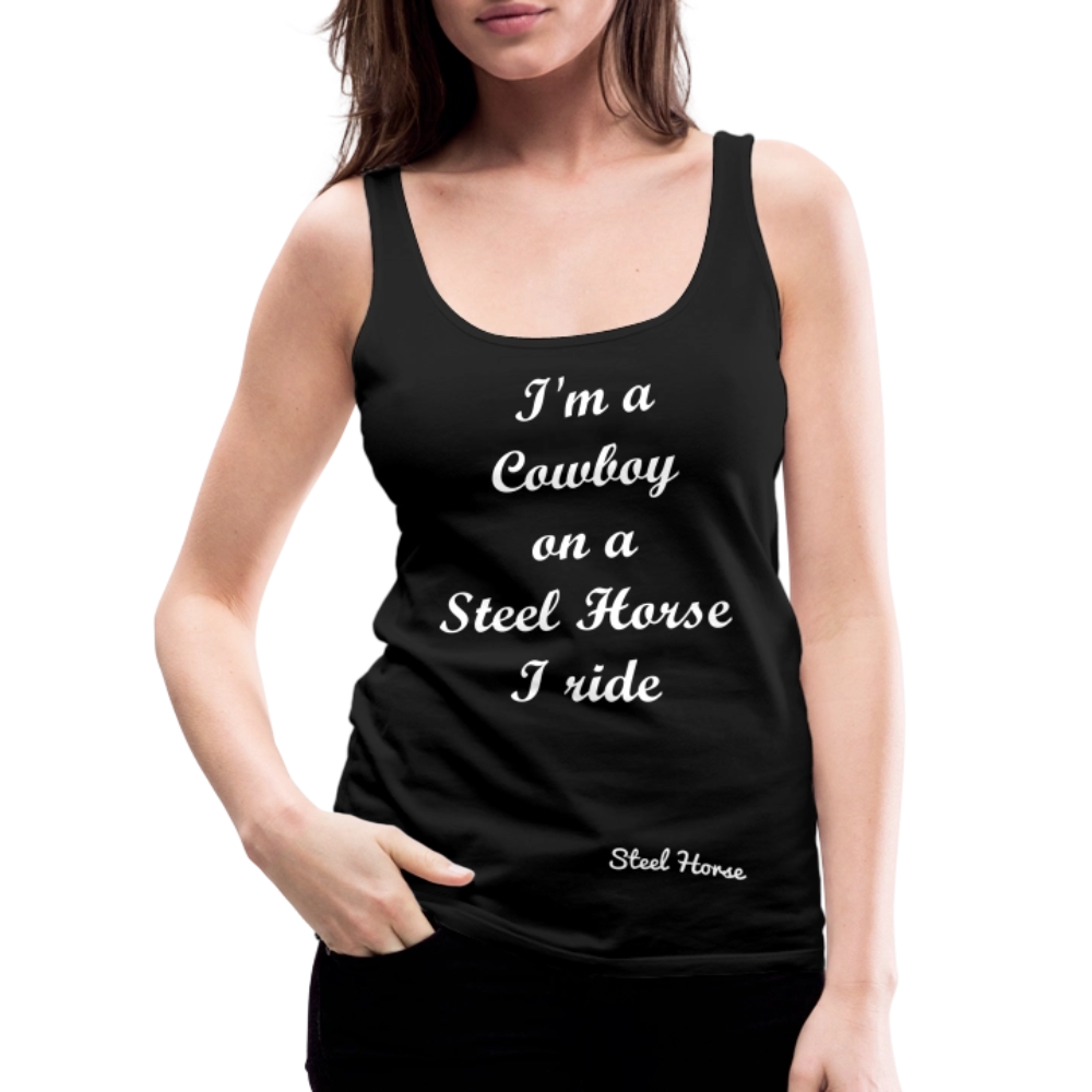 Tank Top I'm a Cowboy Black - Schwarz