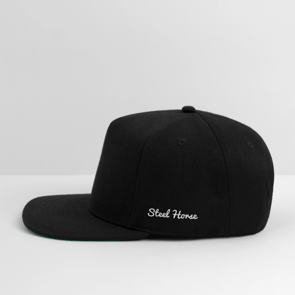 Snapback Cap Cowboy Black - Schwarz/Schwarz