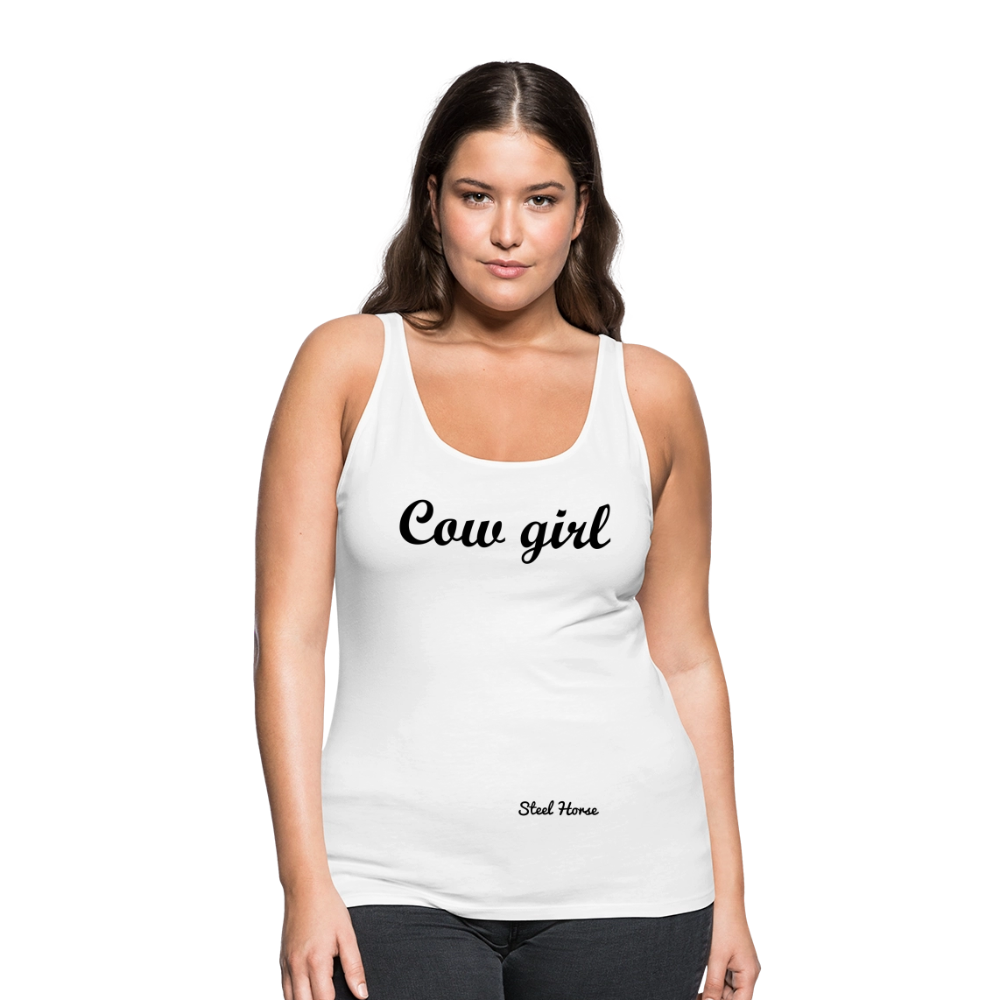 Premium Tank Top - Cowgirl Special Edition - Weiß