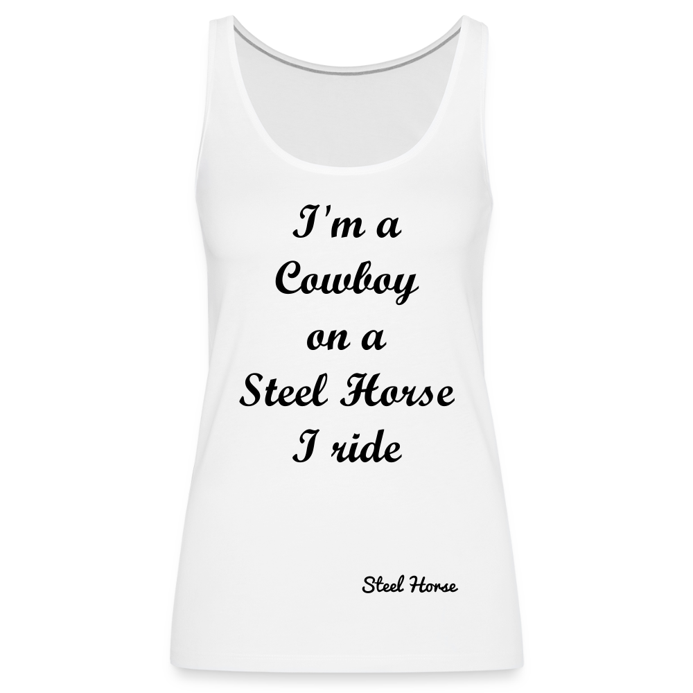 Tank Top I'm a Cowboy White - Weiß