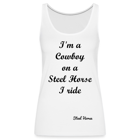 Tank Top I'm a Cowboy White - Weiß