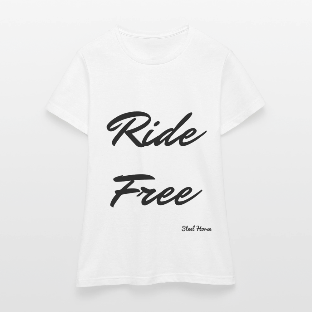 T-Shirt Ride Free White - Weiß