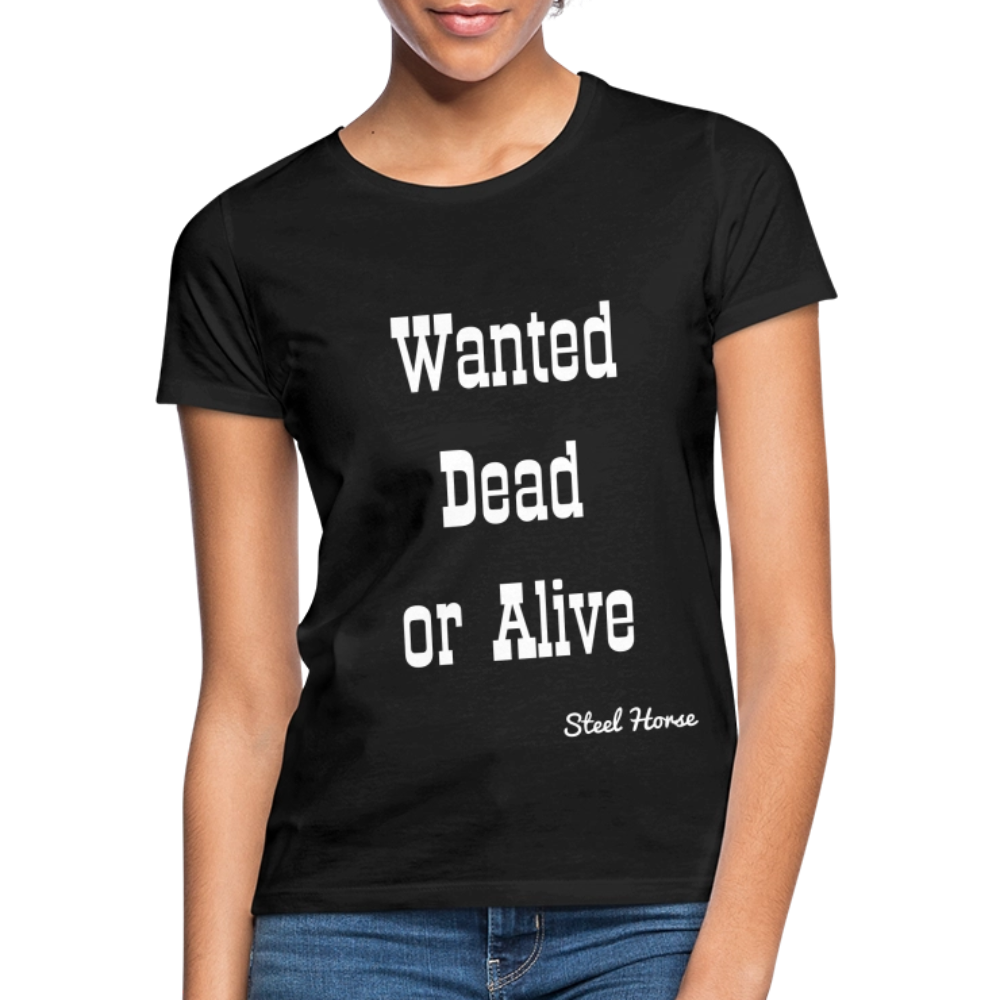T-Shirt Wanted Black - Schwarz