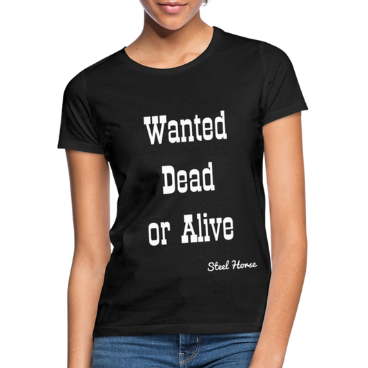 T-Shirt Wanted Black - Schwarz
